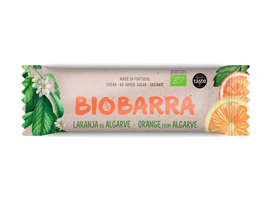 BARRA ENERGÉTICA BIOBARRA SEM GLÚTEN LARANJA BIO 30G