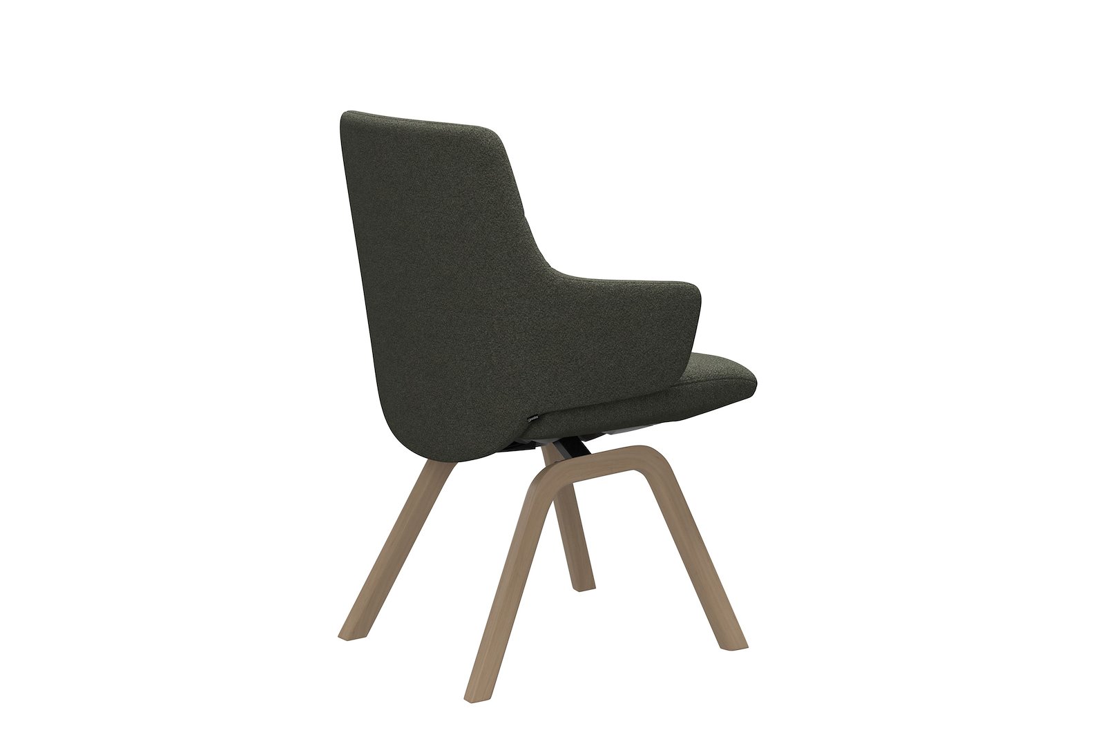Chilli spisestol Tekstil Orchid Green med natur understell