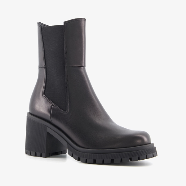 Harper leren dames boots zwart