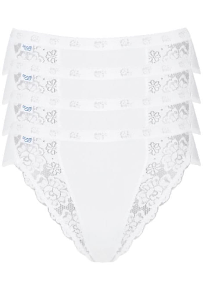 sloggi Tai-Slip »Chic«, hoher Beinausschnitt, feminin, Spitzeneinsätze, weich, elastisch