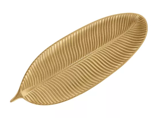 Vide poche déco feuille 60 x 23 cm