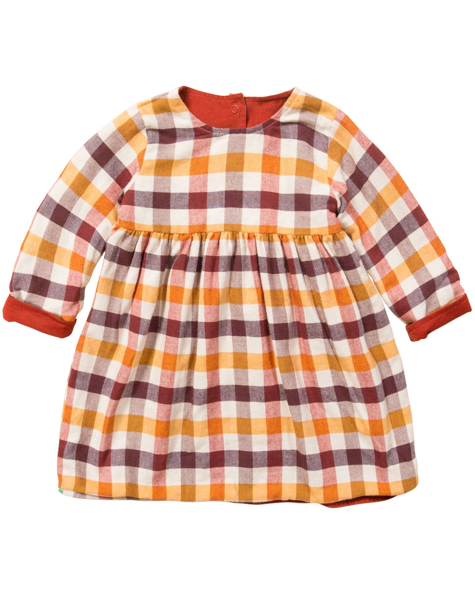 Cord-Langarmkleid DAY AFTER DAY zum Wenden in burnt ochre