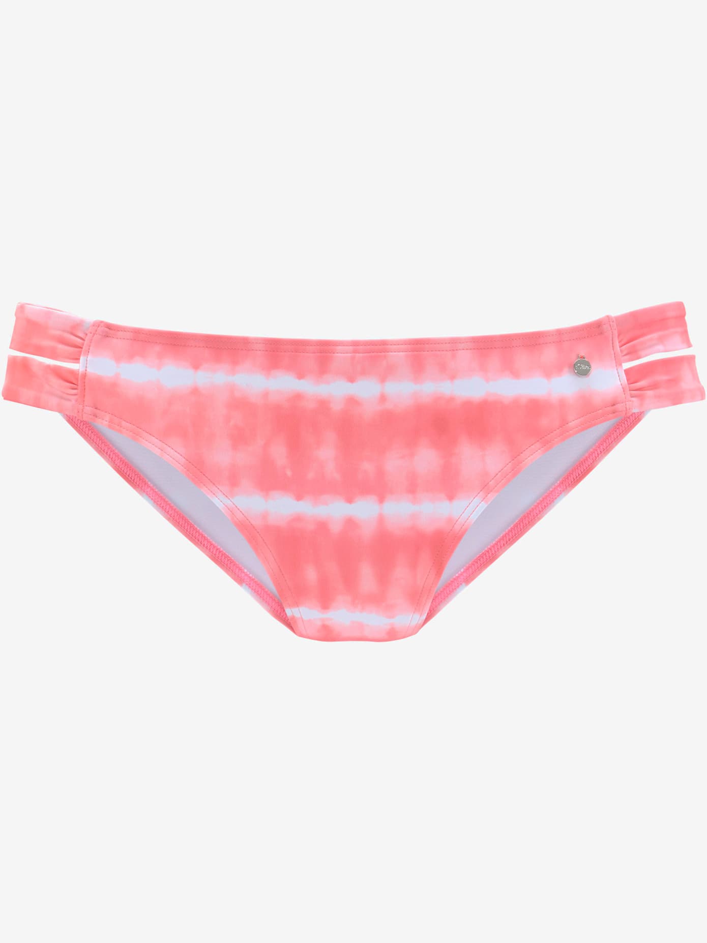 Bas de maillot de bain imprimé, effet de couleur différent pour chaque pièce