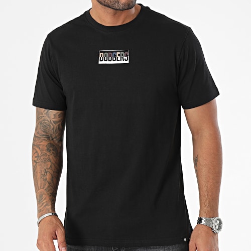 Tee Shirt Split Logo backer Los Angeles Dodgers 681630SL Noir