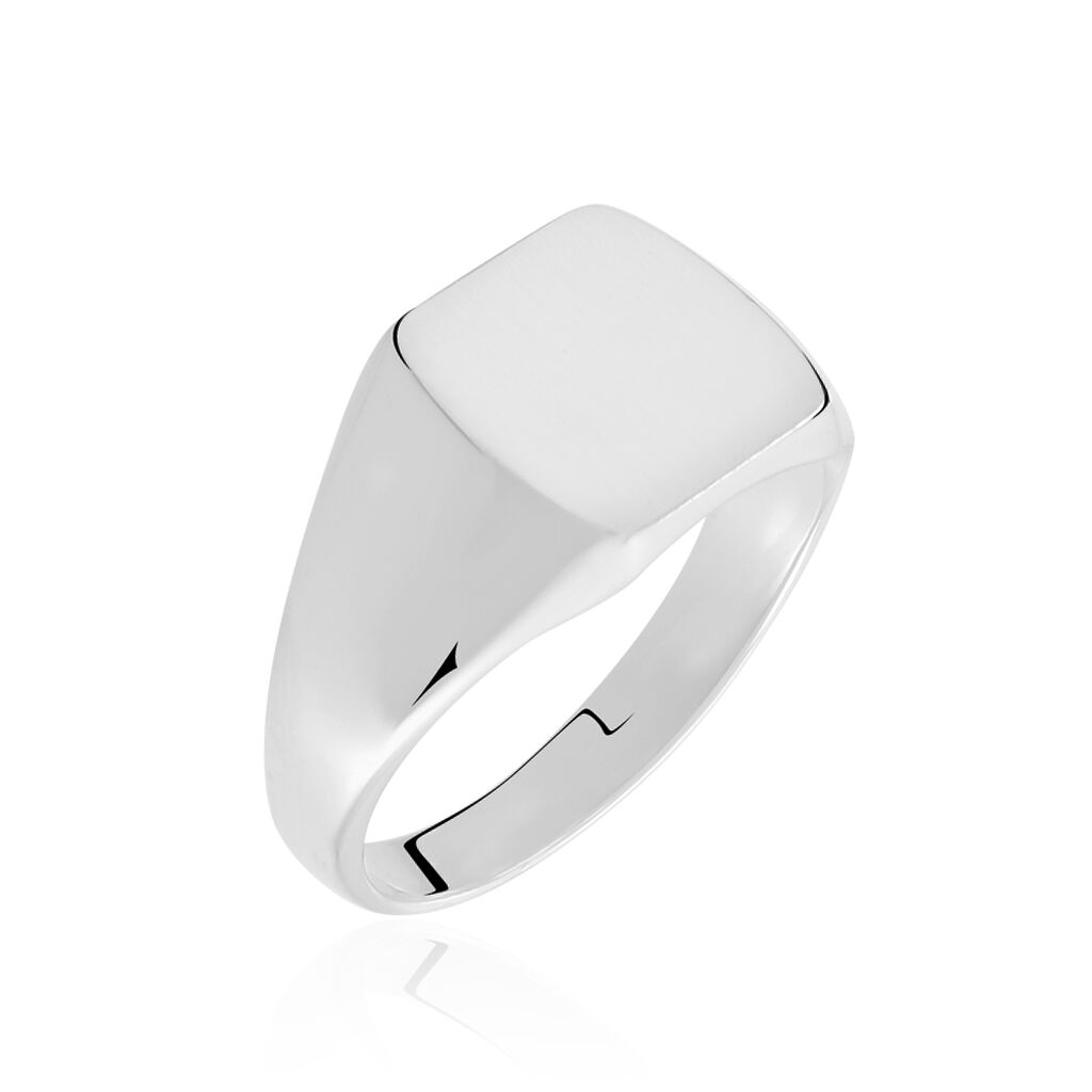 Chevalière Gringoire Argent Blanc