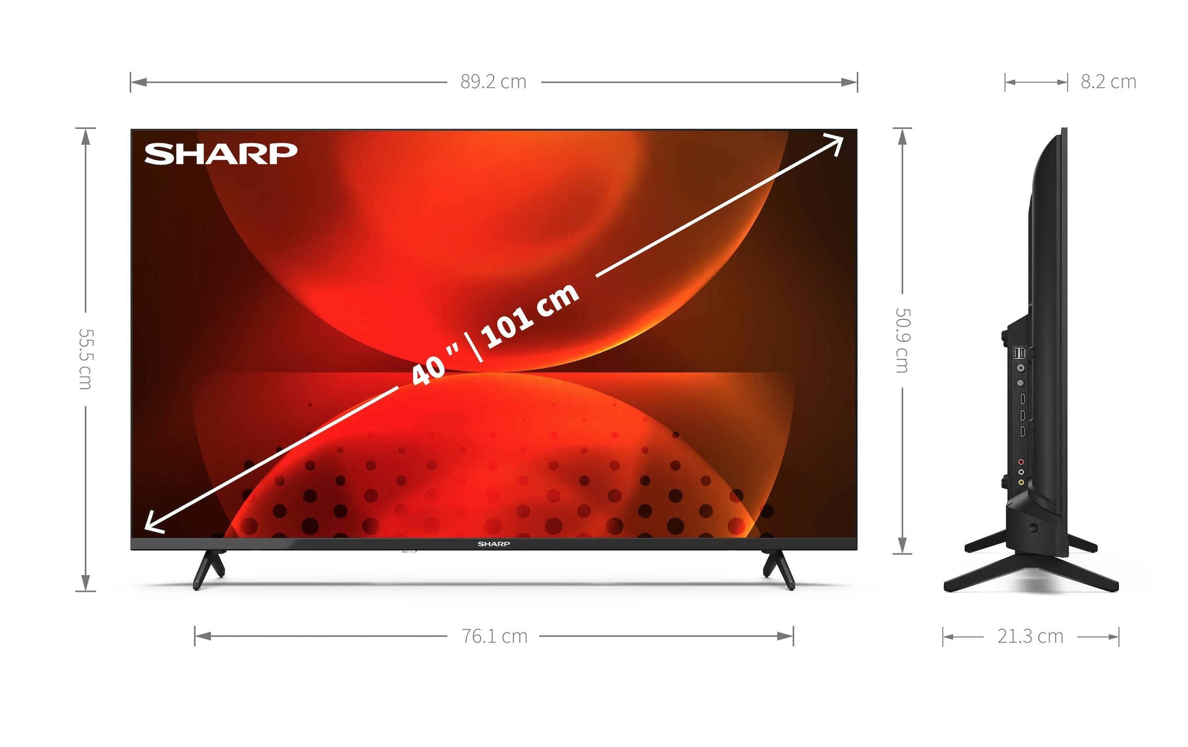 Sharp LCD-LED Fernseher »40FH2EA 40 1920 x 1080 (Full HD), LED-LCD« 101,2 cm/40 ″ Full HD Android TV
