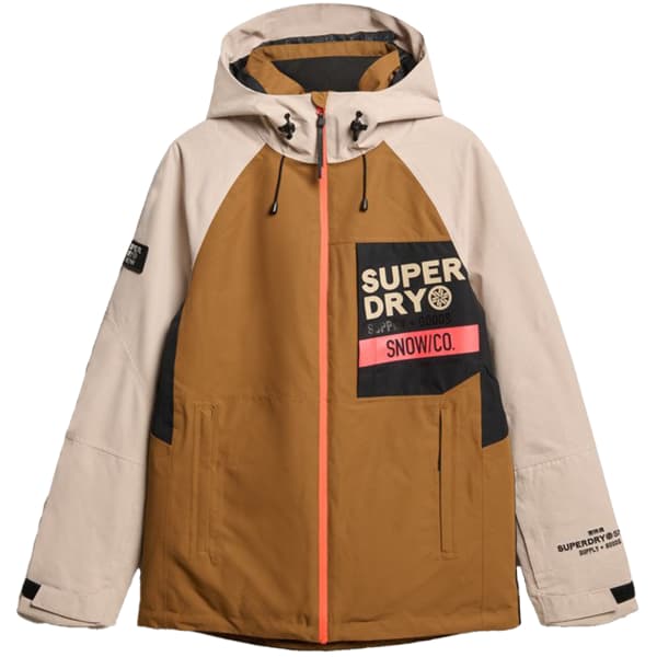 Veste de ski SUPERDRY FREESTYLE CORE JACKET TOBACCO BROWN