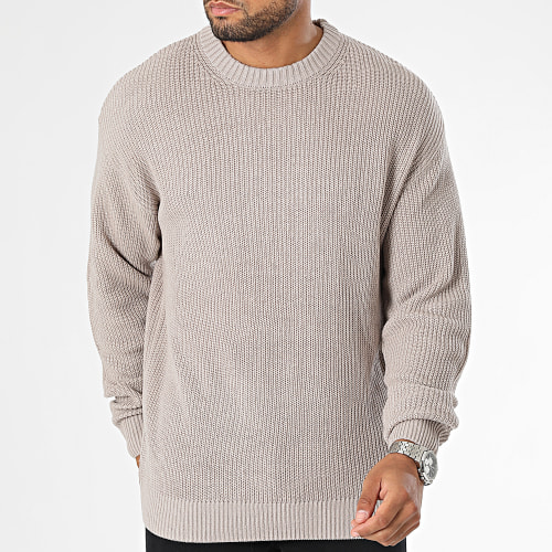 Pull Rib Knit Taupe