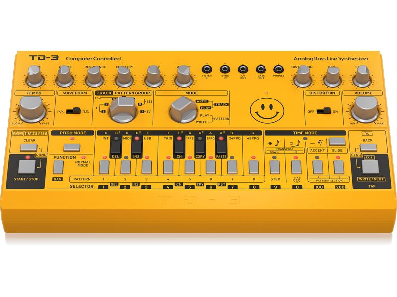 Behringer Synthesizer Analog Bass Line TD-3-AM Smile Editio Analoger Bass Line Synthesizer