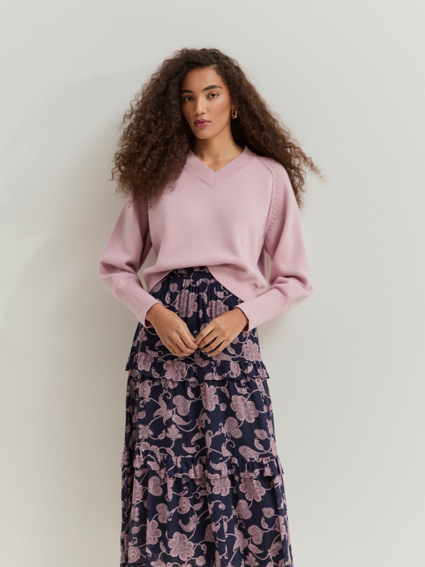Camisola de malha em lã