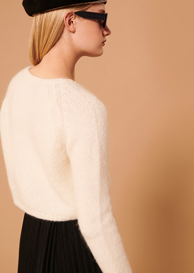 Gilet Gloryécru en mohair