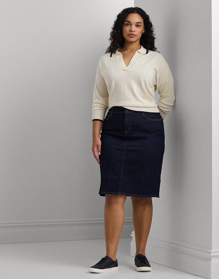 Lauren Ralph Lauren SP STR ECO IN DNM-SKIRT Rinse wash