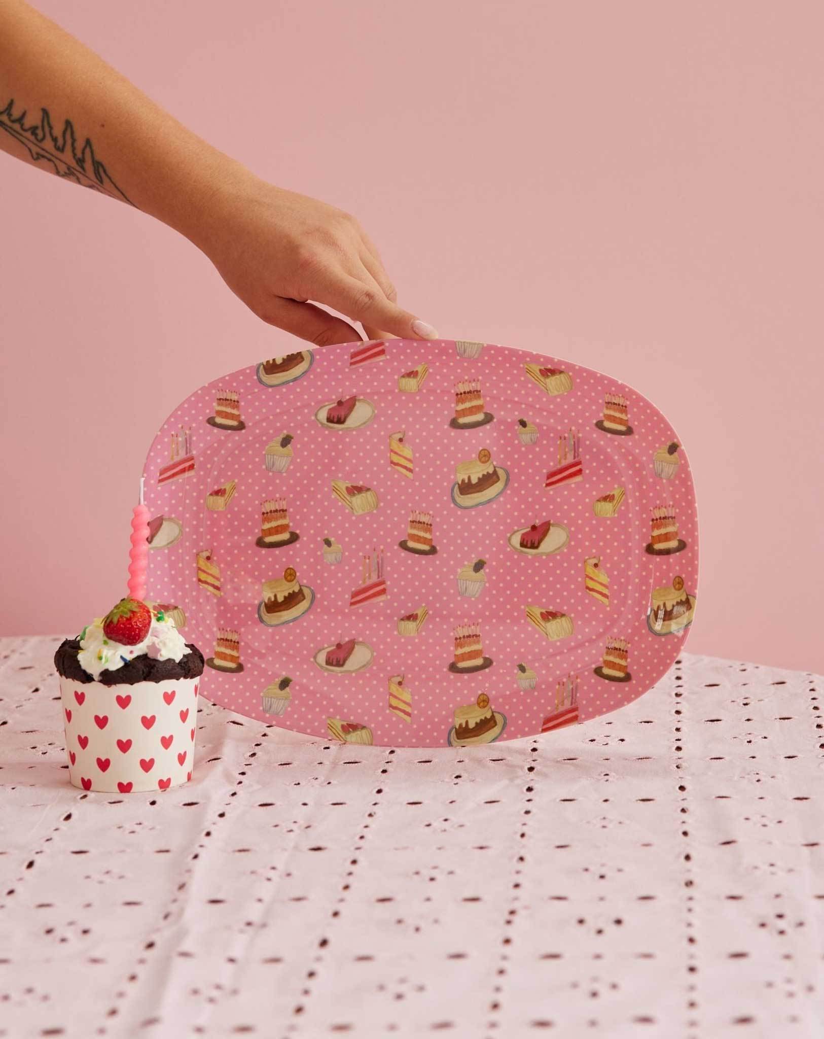 Melamin-Servierteller SWEET CAKE (30x22)
