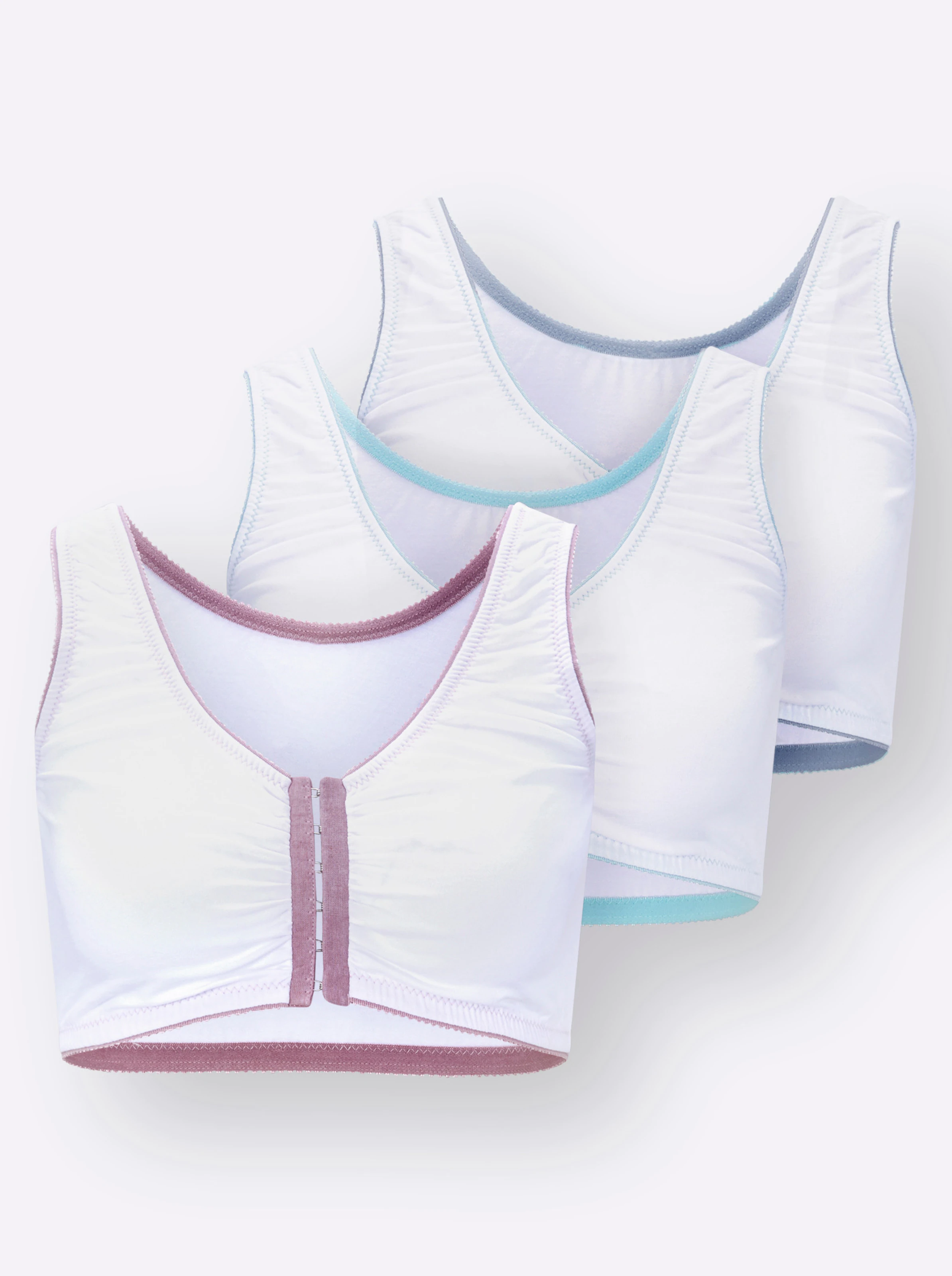 wäschepur Bustier in 3x weiß