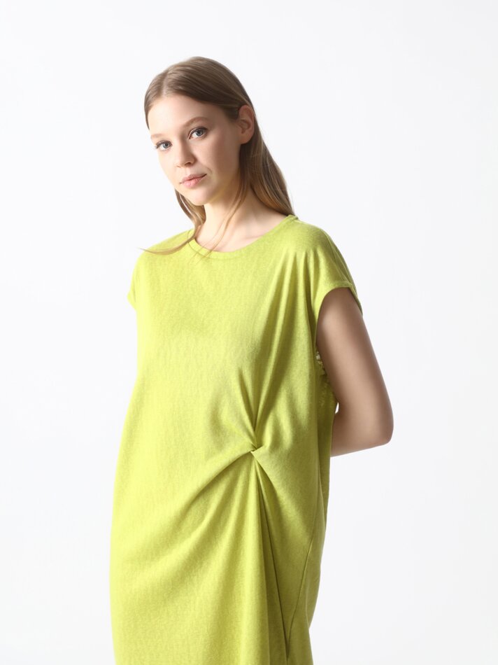 Vestido com nó lateral - Lima