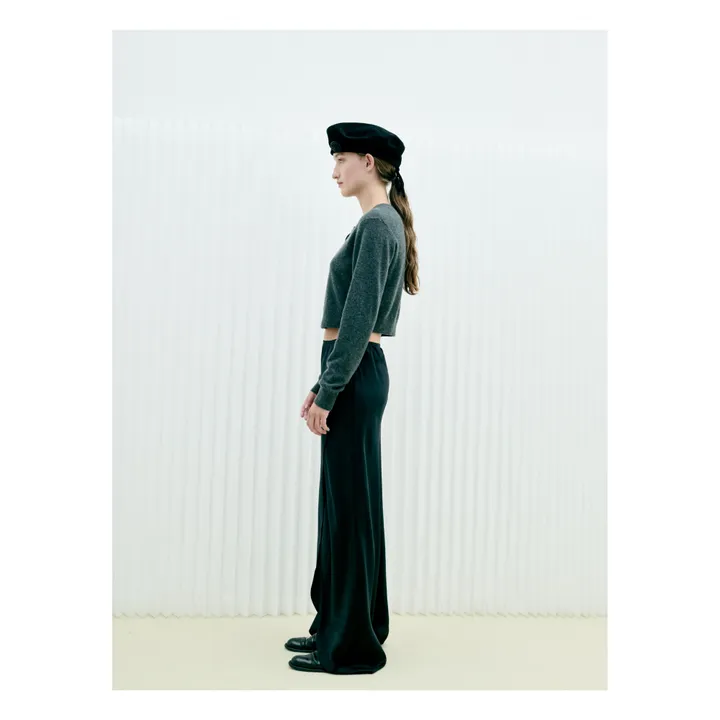 The Garment Cardigan Piemonte Crop Cachemire | Gris anthracite