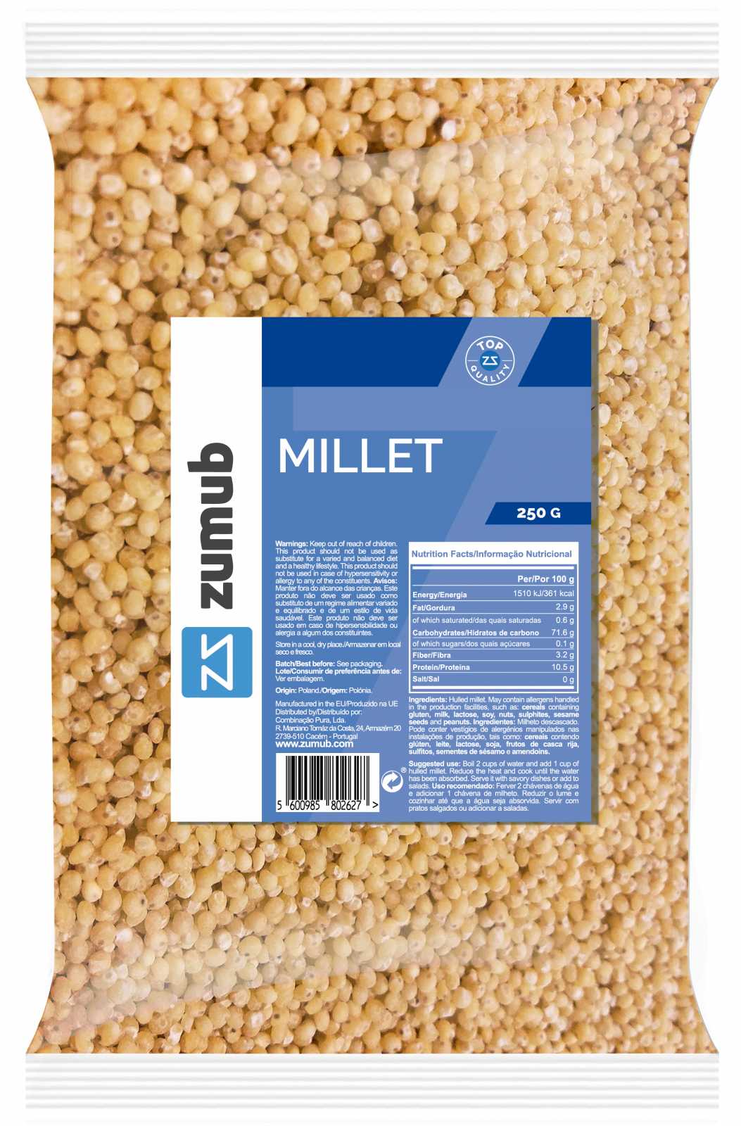 Milho-miúdo Zumub 250g