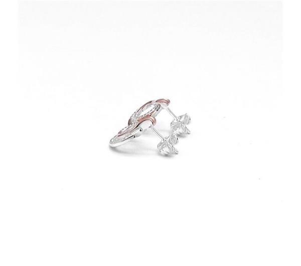 Unique And Co Ladies Unique And Co Sterling, gold,CZ Stud Earrings