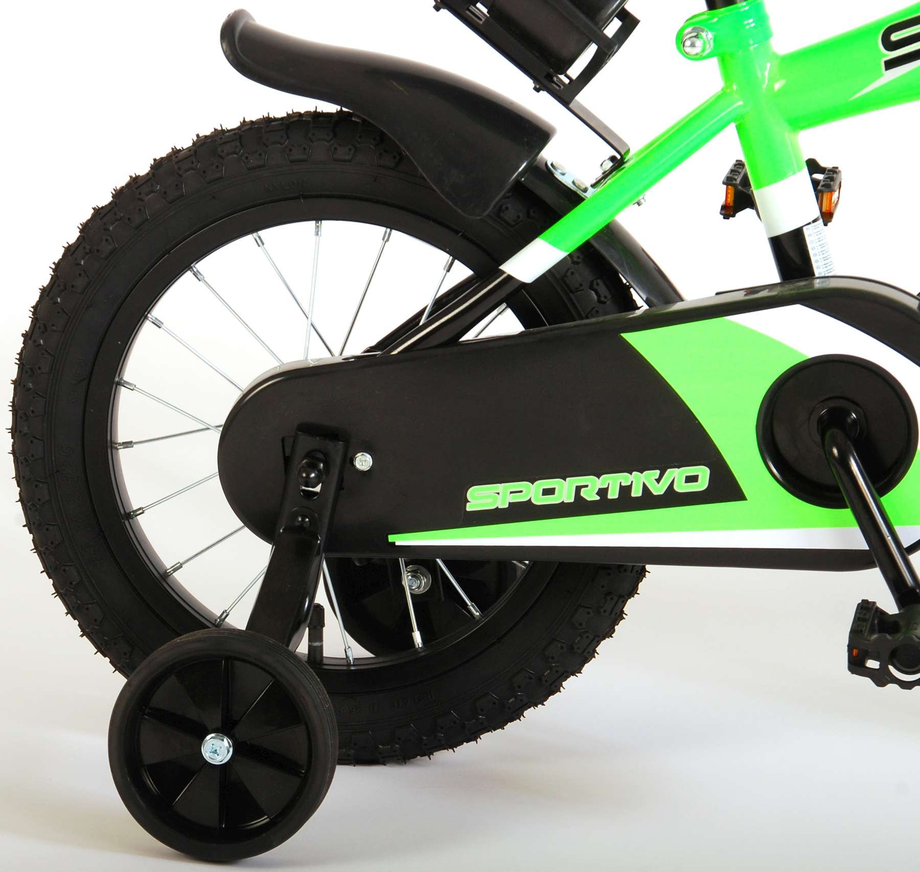 TPFSports Sportivo Kinderfahrrad - Jungen - 14 Zoll - 2 Handbremsen - Neon Orange