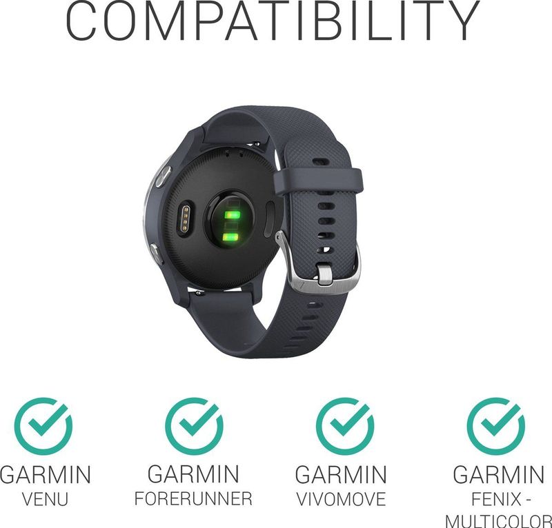 kwmobile Anti-Stofplug 30x - Zwart - Voor Garmin Venu Forerunner Vivomove Fenix