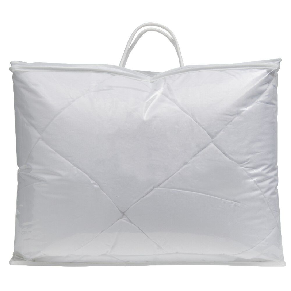 Couette légère 1 personne 140x200 cm uni blanc
