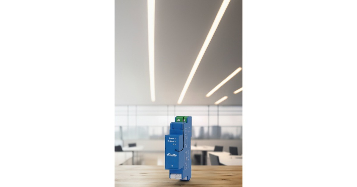 ShellyWave Pro 1 relais  (Blauw)