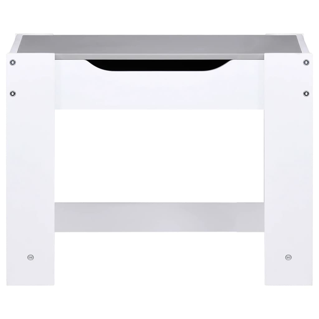 Table pour enfants avec 2 chaises blanc mdf