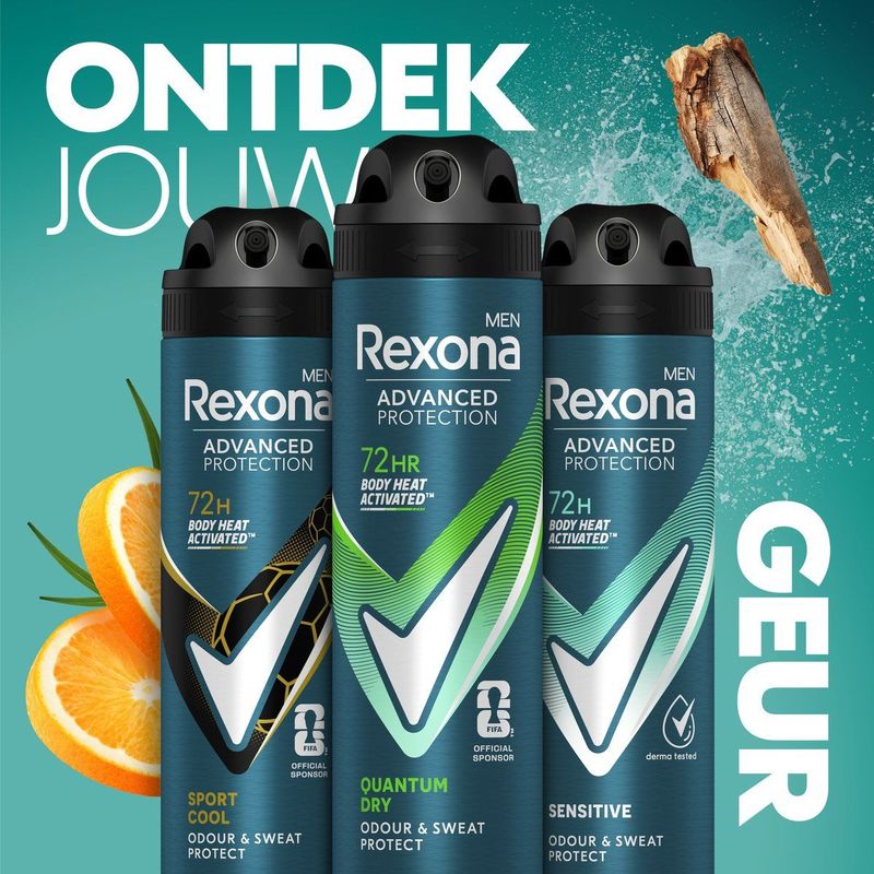 Rexona - Men Advanced Protection Quantum Dry - Anti-Transpirant Spray - 72 Uur Bescherming