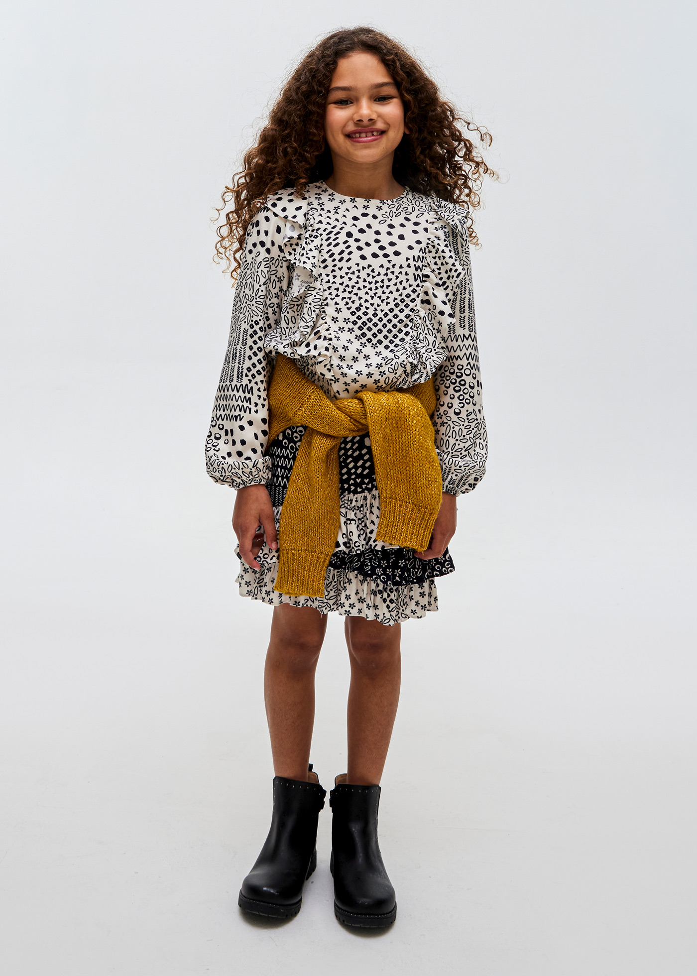 Blusa estampada para meninas