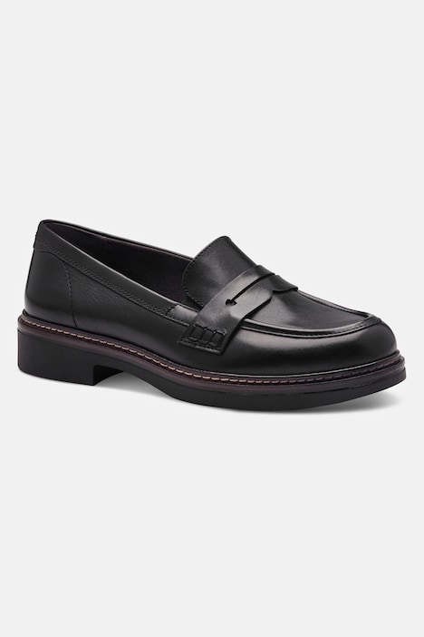 Tamaris Leder-Loafer, Zierspange, Wechselfußbett
