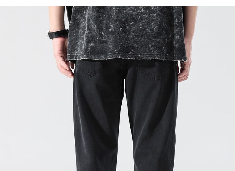 Goretti - Mid Rise Distressed Slim Fit Jeans