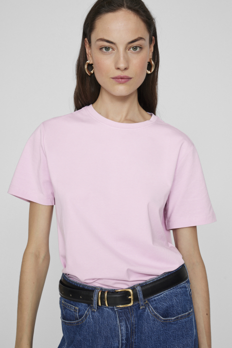 Vila roze dames t-shirt