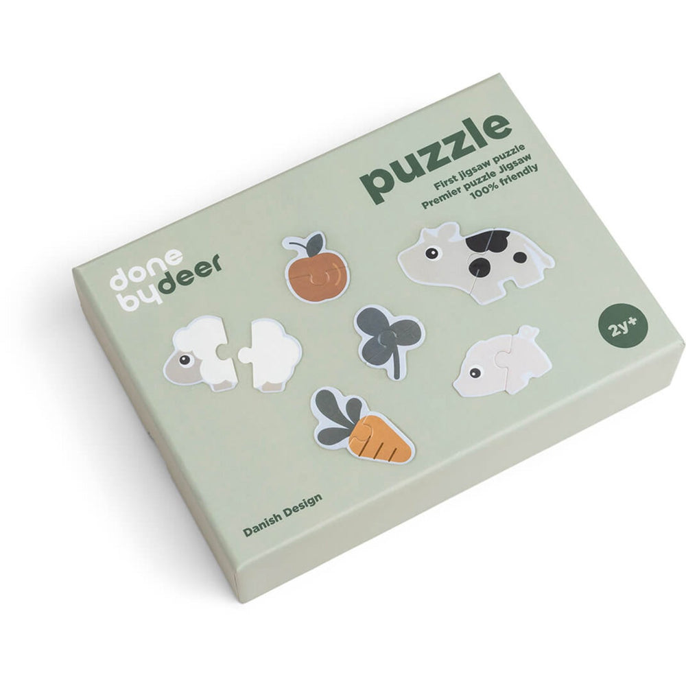 Køb DonebyDeer Farvemix Første jigsaw Puslespil Tiny farm