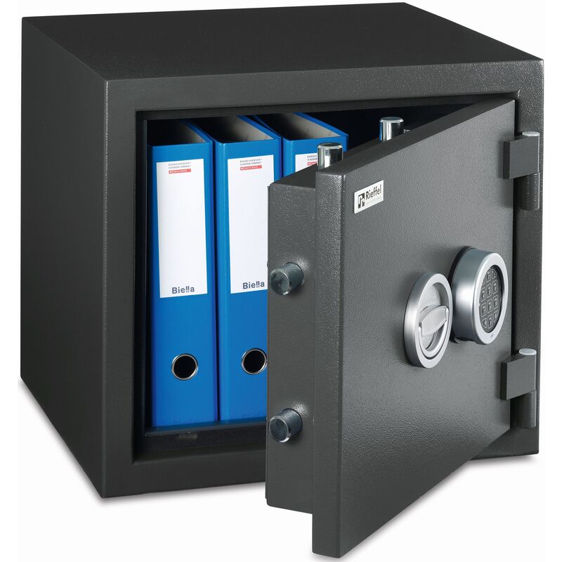 Rieffel Möbeltresor GRAPHIT 3 E, 49 x 43 x 43.5 cm, graphitgrau RAL 7024