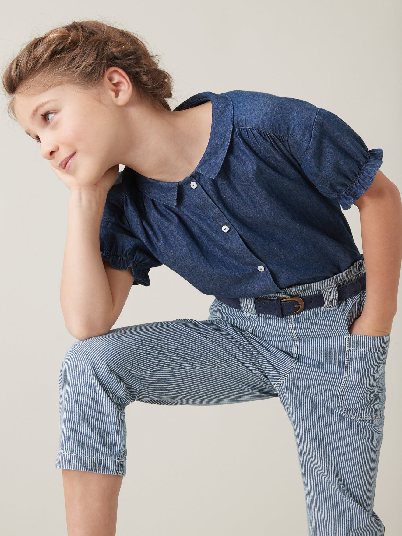 Blouse Fille en denim