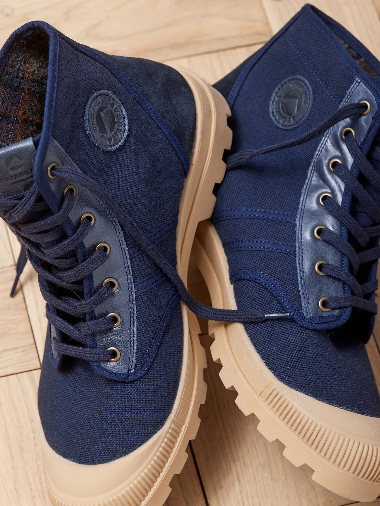 Baskets Authentique Mid Pataugas en toile coton bio