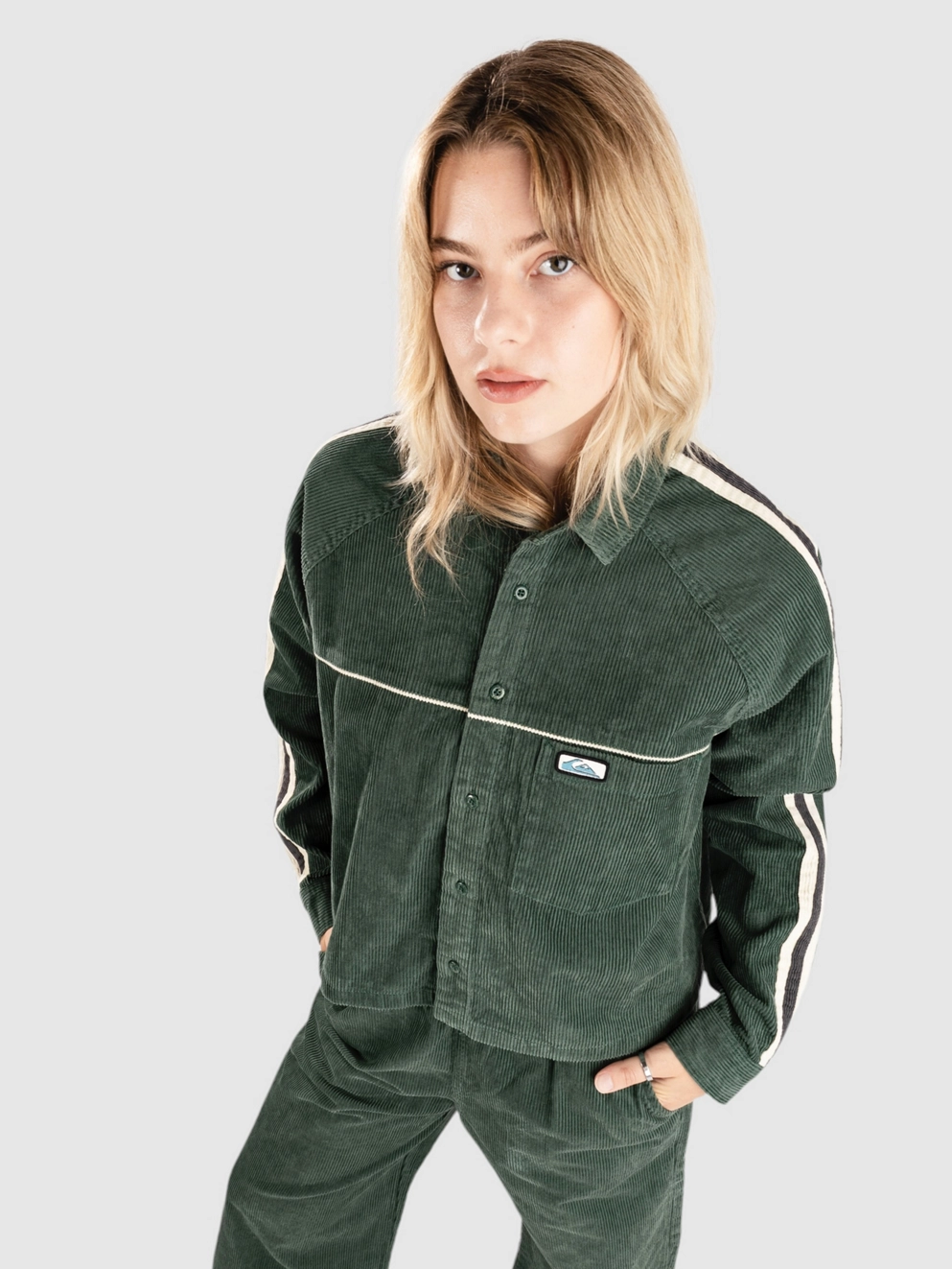 Quiksilver Uni Cord Shirt forest