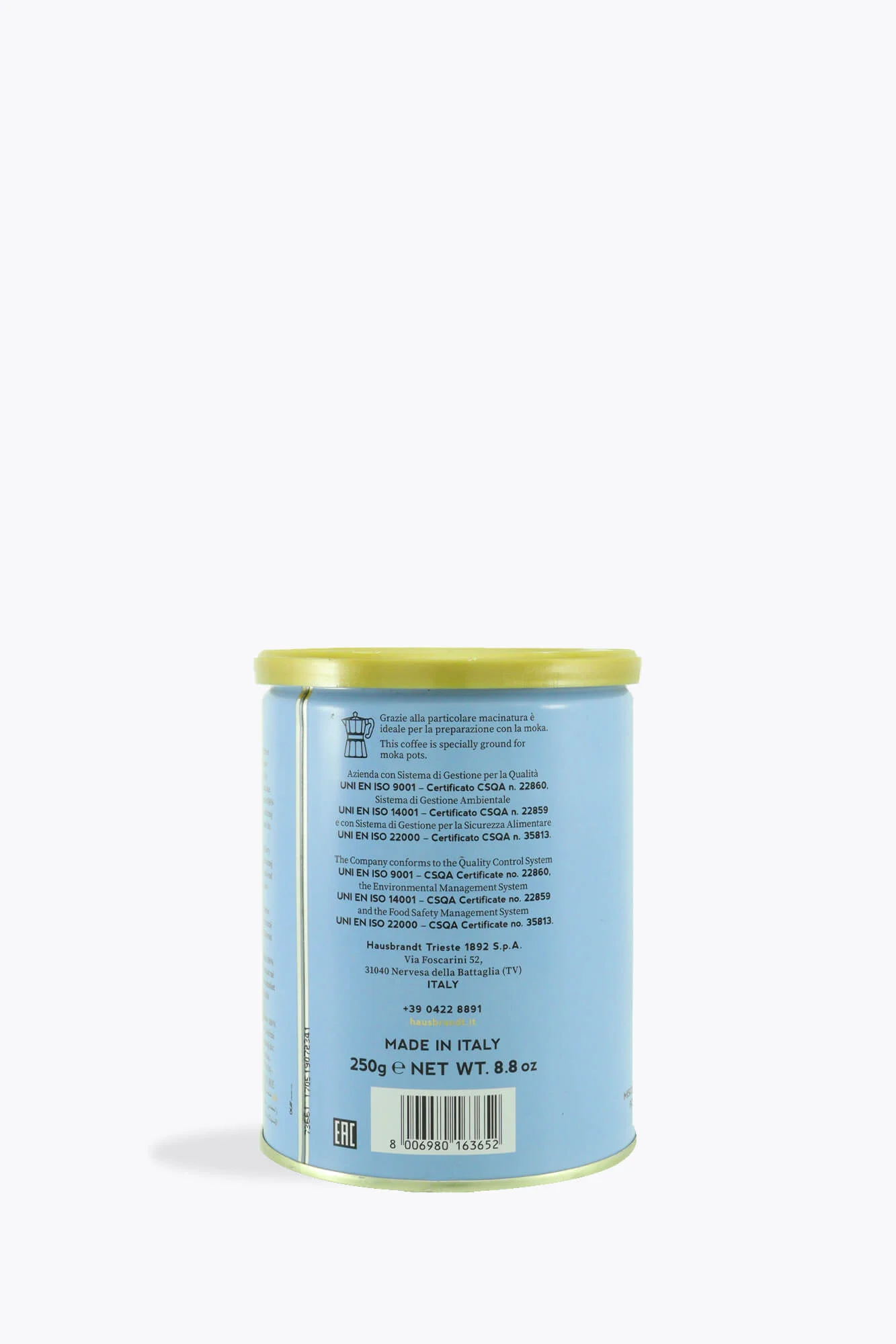 Hausbrandt Gourmet Columbus gemahlen 250g Dose