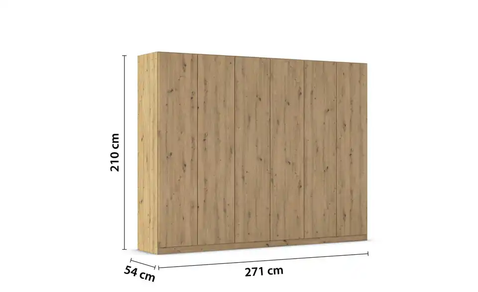Falttürenschrank 271 cm 6 Stück