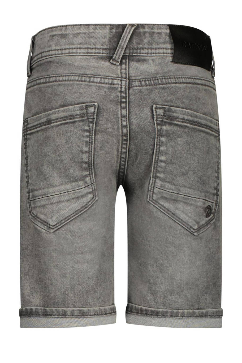 Raizzed denim short Oregon light grey stone