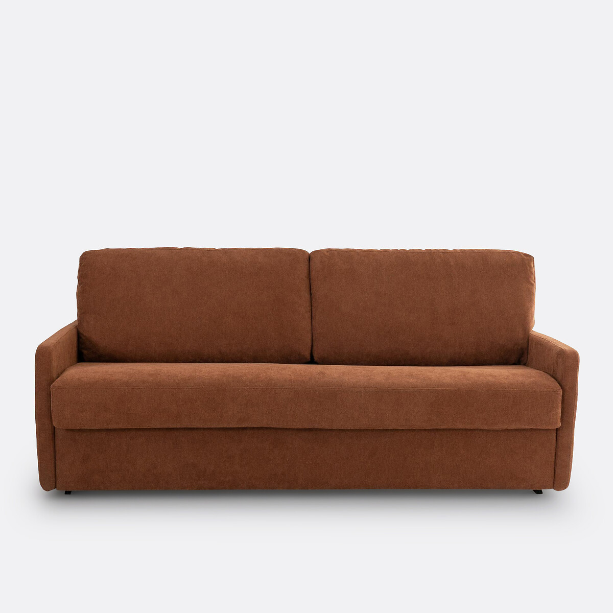 LA REDOUTE INTERIEURS<br>Cama alta, tecido texturizado, Bultex Marta