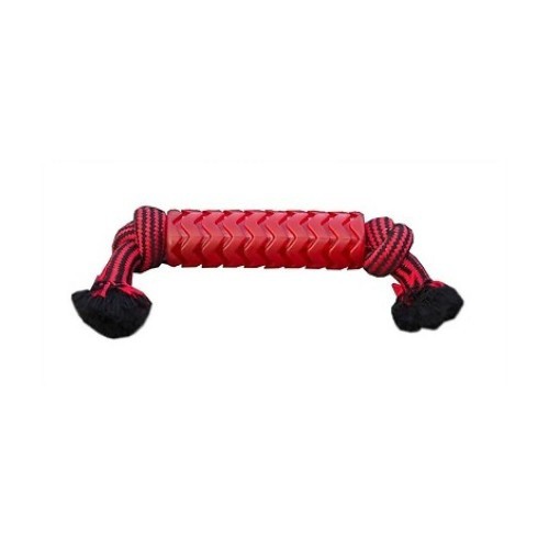 Brinquedo de corda TPR vermelha para cães