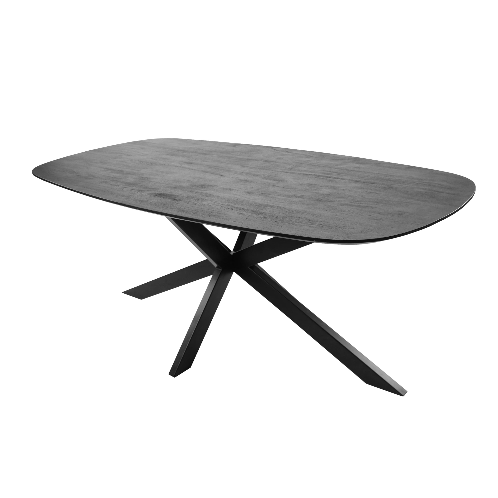 Kick eettafel Dana - 240cm zwart