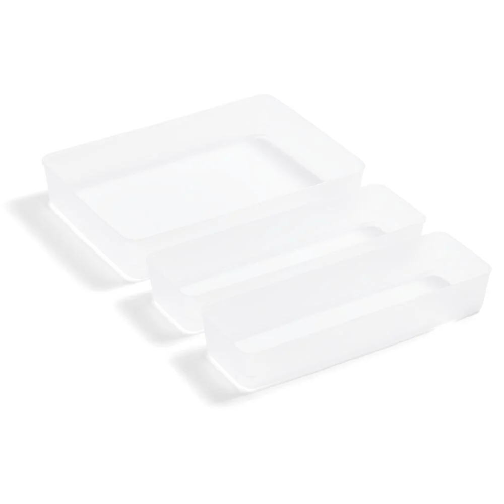 Lot de 3 boîtes de rangement pour tiroirs