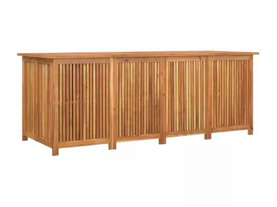 Coffre boîte meuble de bois marron 200 x 80 x 75 cm 02_0013020