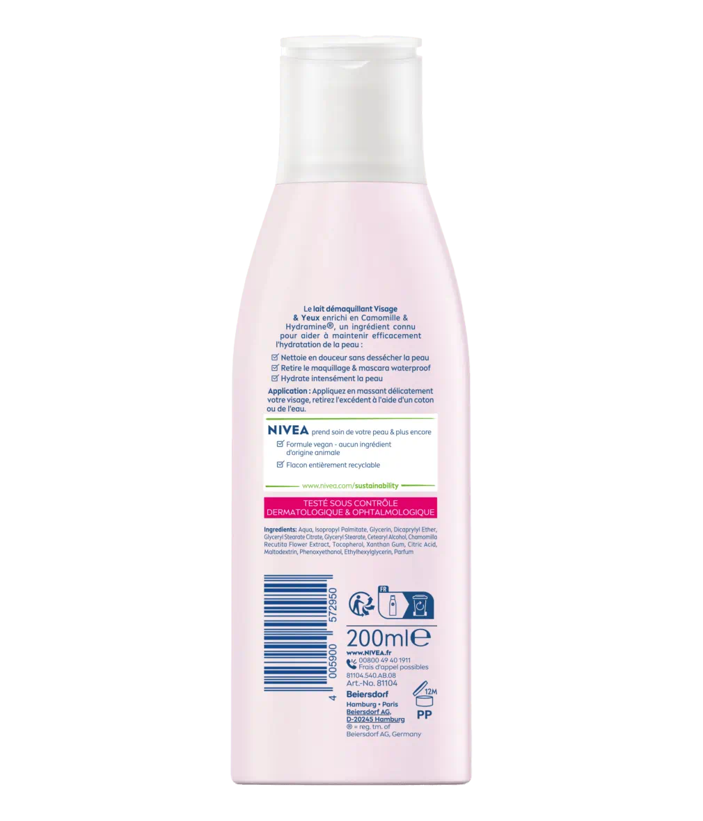 LAIT DÉMAQUILLANT VISAGE & YEUX