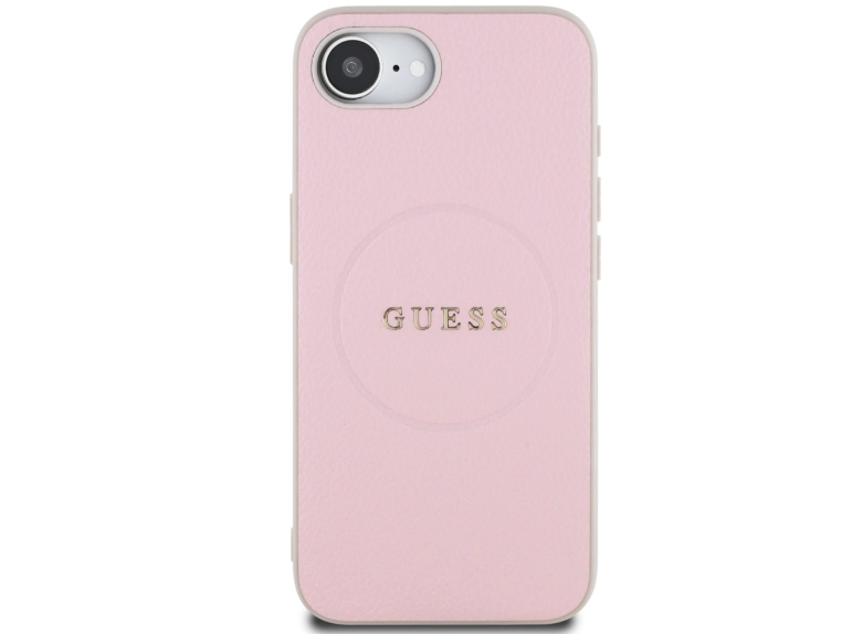 iPhone 16e MagSafe Leder Hardcase Hülle Grained Ring (GUHMPSE4PGHSMMP) - Rosa