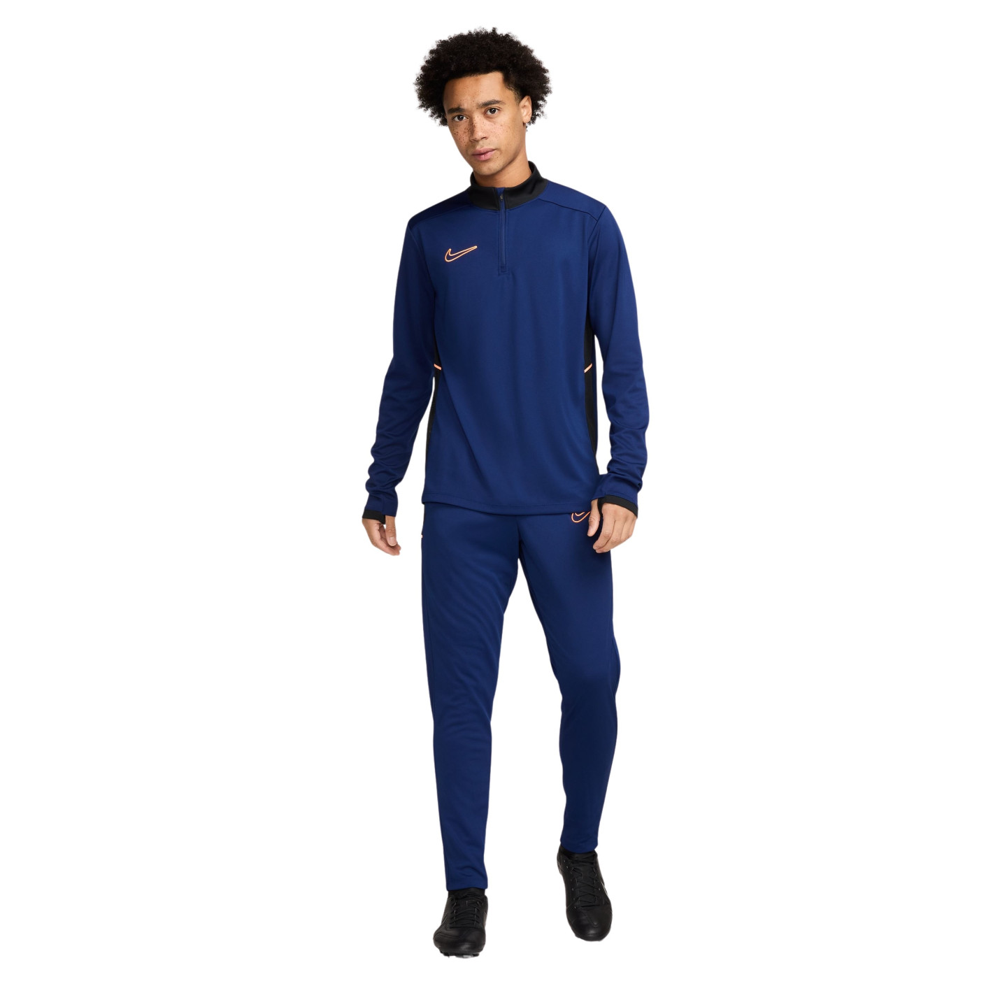 Nike Academy 25 Trainingspak 1/4-Zip Donkerblauw Zwart Oranje