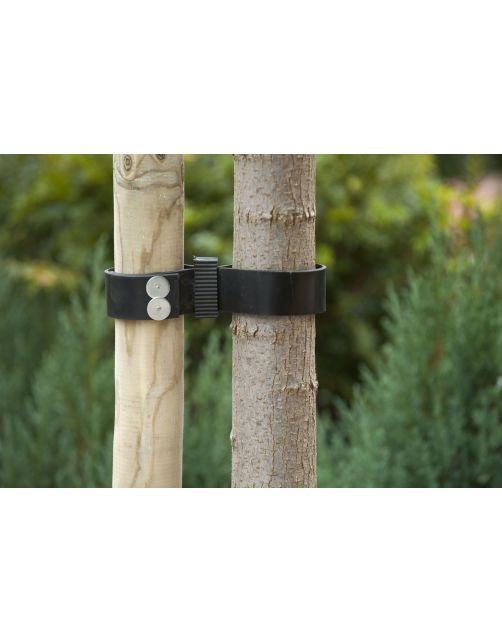 Nature Spijkerboomband - Klim-En Geleide Artikel - 0.2x3.8x90 cm Zwart