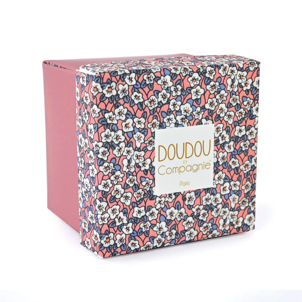 BOH'AIME - PELUCHE LAPIN ROSE PANTIN AVEC DOUDOU